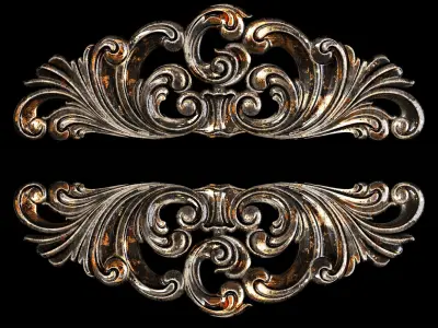 Classic carved 020 3D model