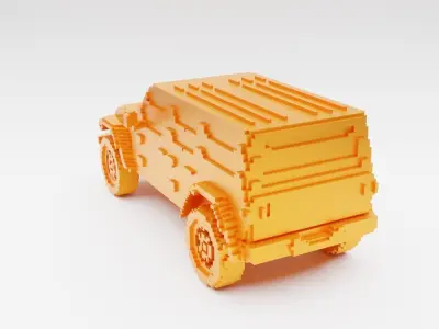 RETRO JEEP WRANGLER 3D print model