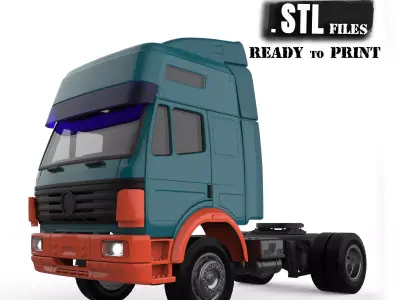 German old Truck SK Series Eurocab 3D Model for Custom Projects 3D print model