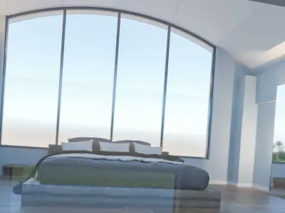 Two  level modern interior appartment 3D model