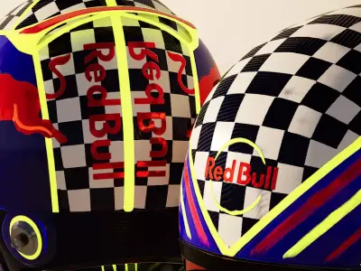 Redbull F1 Helmet 3D model