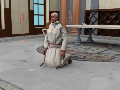 Pope 3d model unreal engine character--coolgames 3D model