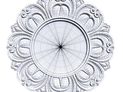 Ceiling Medallion 01 3D model