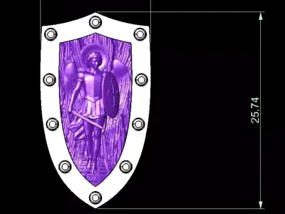 knight necklace Free 3D print model