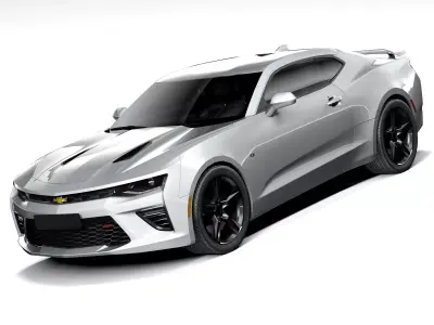  Chevrolet Camaro SS 2017 LowPoly 3D model