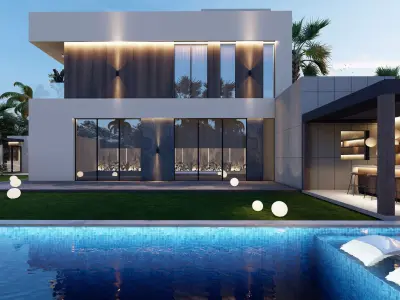Sketchup Modern Villa Design  3D model