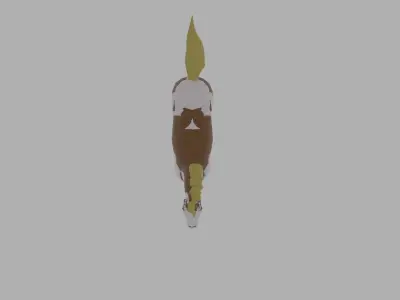 low poly horse rigged Low-poly 3D model