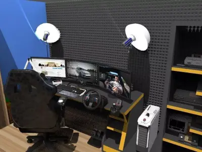 QUARTO GAMER MARIO WORLD 3D model