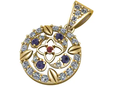 PREIOUS DESIGN PENDANT 3D PRINTABLE MODEL  3D print model