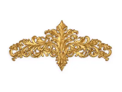 Classic decor ornament carved 50 3D model
