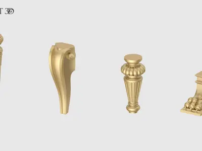 Furniture Legs Set 3D print model