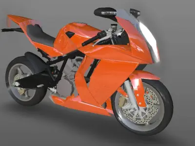 Bike 3D Model New Design Game Model Low-poly 3D model