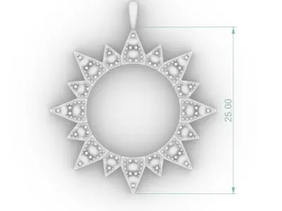 SUN PENDANT 3D print model