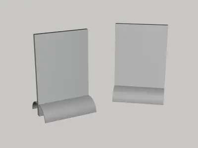 Basic Desk Stand - Geometry Only No Textures No Materials 3D model