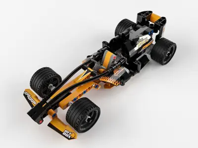 Lego Technic Black Champion Racer 3D model