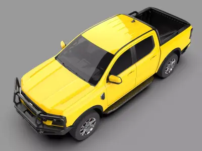 Ford Ranger XLT Mid-Size Pickup Truck 3D model