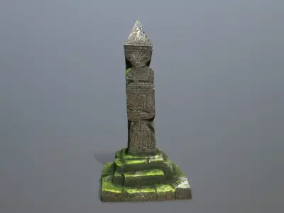 pillar Low-poly 3D model order
