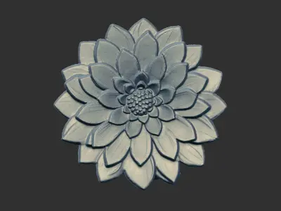 flower cnc model 2  3D print model