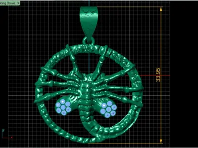 SCORPION PENDANT 3D PRINTABLE MODEL  3D print model