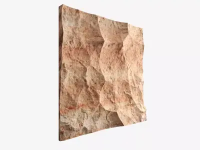 473-RockPanel piece of rock 3D model