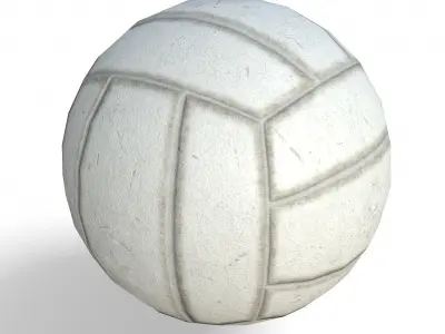 Volleyball Low Poly PBR Model ball 3D model