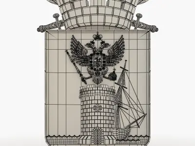 The coat of arms of Theodosius 3D print model