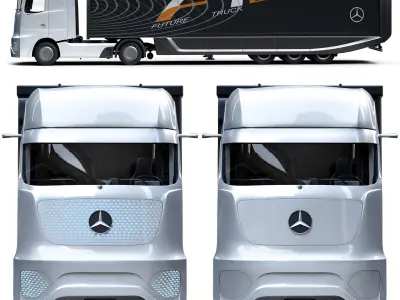 Mercedes benz future truck 2025 3D model