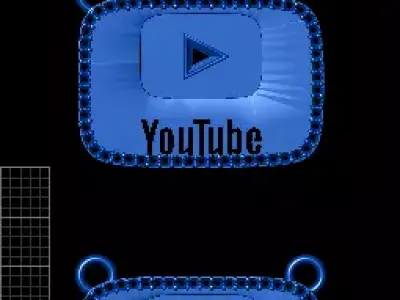 social media pendant 3D print model