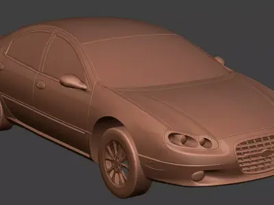 2004 Chrysler Concorde Limited Low-poly 3D model