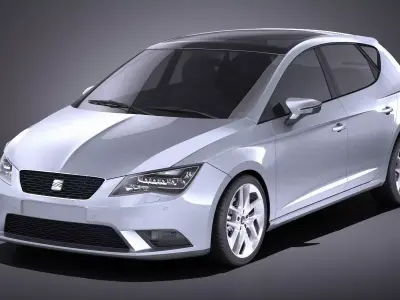 Seat Leon 2016 VRAY  3D model