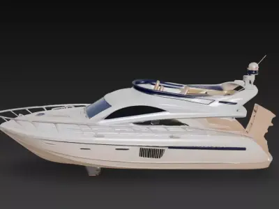 Modern Luxury Motor Yacht Cabin Cruiser  3D print model
