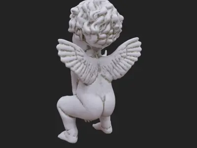 Cheeky Cherub with Horns 3D print model