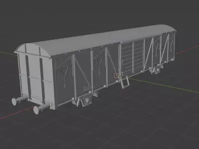 H0 1-87 scale Gbs 263 freight car 3D print model