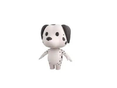 Character209 Dalmatian Dog 3D model