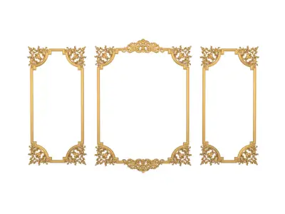 Plaster decorative frame 3d mode 012 3D model