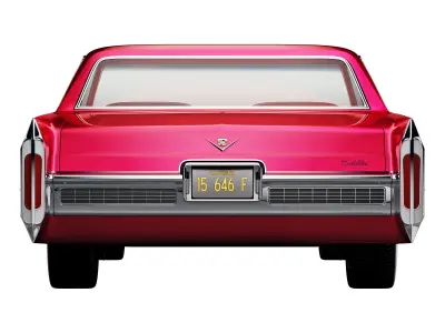 Cadillac sedan de ville 1966 3D model