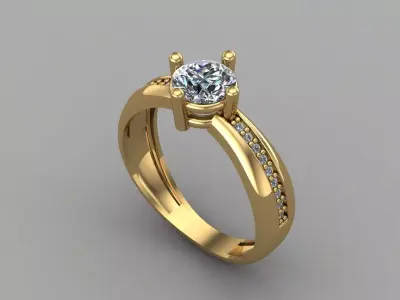 Women Ring 3DM Womens Ring 3d models 3D print model 3D print model 20
