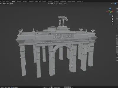 Arch VDNH 3D model