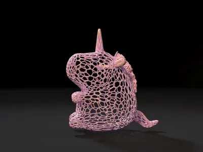 Unicorn figurine 3D print model