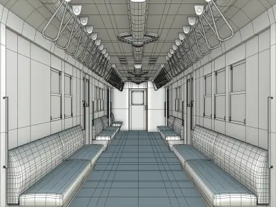 R33 NYC Subway Car V2 3D  3D model