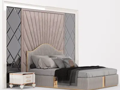 GG Bed A Low-poly 3D model