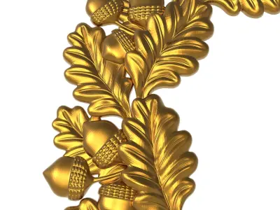 carved frame 3D model 44