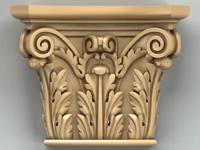 Column capital 008 3D model