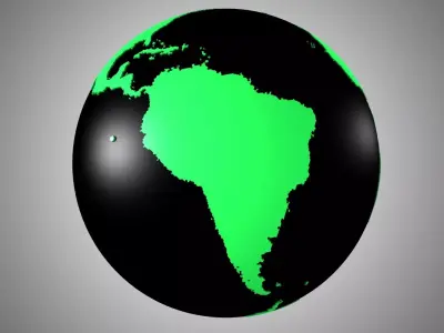 Bundle of 29 Solid Color 3D Globe Earth Models 3D Model Collection