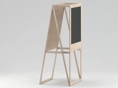 Easel 01 3D model