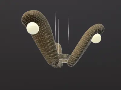 Candelier Petals 3D model