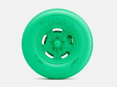 15x4 American Rebel Starburst Wheel Firestone 670 15 Tire 3D print model