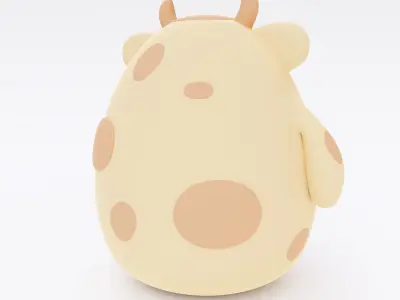 Cartoon Cow 3d model 3D model