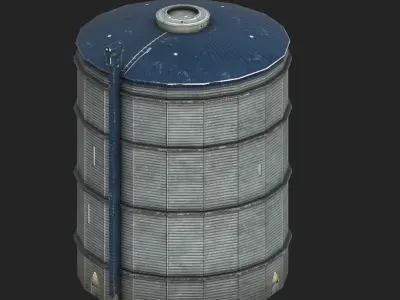 Gasklockan Low-poly 3D model