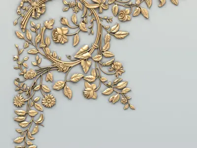 Corner decor 020 3D model